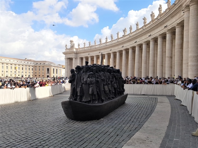 Angels Unawares in St Peter's Square - further away