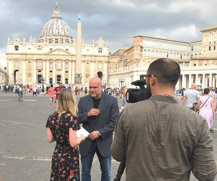 Timothy Schmalz interview in Rome