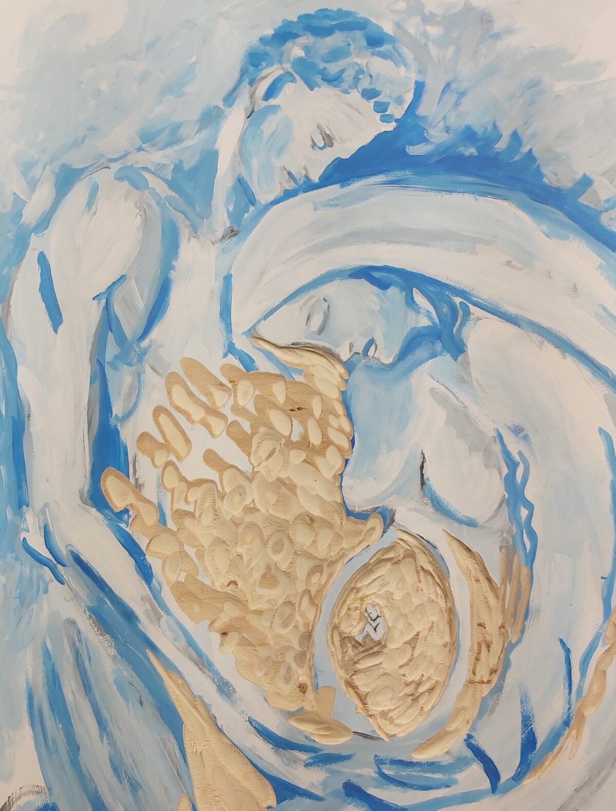 close up of Life painting